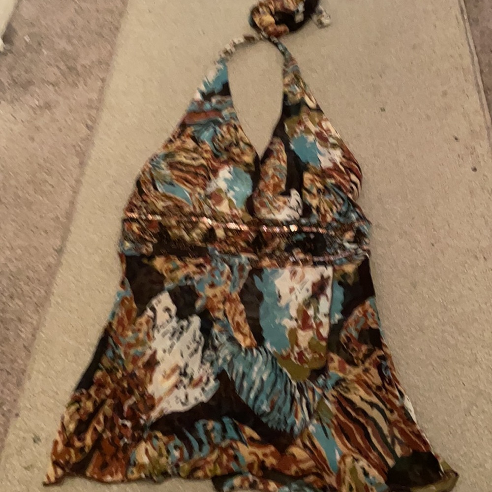 Beaded Halter Top